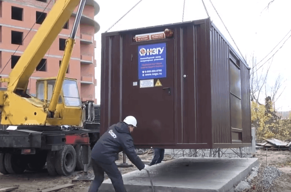 НЗГУ 250кВт в утепленном контейнере для жилого дома, г.Новосибирск (октябрь 2018)