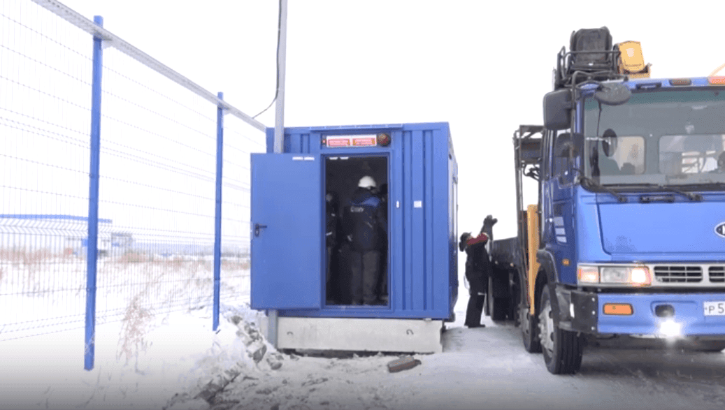 НЗГУ 100 кВт в блок-контейнере для производственного предприятия, г. Новосибирск (декабрь 2018)
